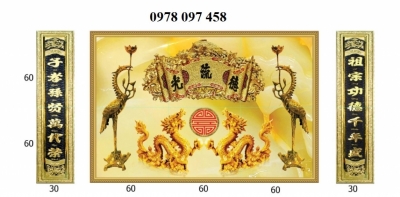Tranh phòng thờ- tranh gạch men