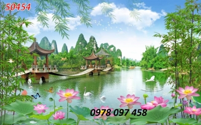 Tranh gạch 3d phong cảnh