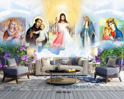 tranh gạch công giáo, gạch tranh 3D