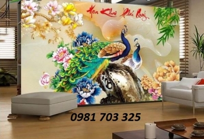 Tranh sứ ngọc 3D trang trí phòng