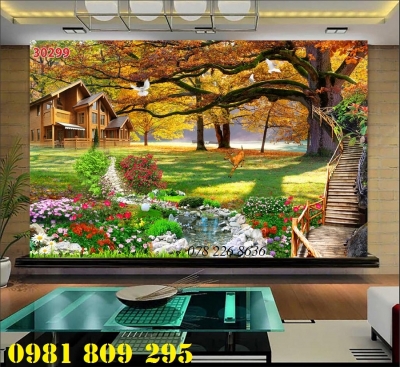 Tranh gạch - tranh phong cảnh trang trí