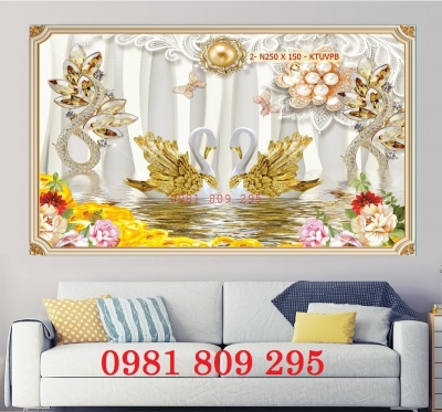 Gạch tranh ốp tường hoa ngọc