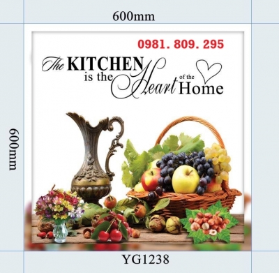 Tranh gạch ốp bếp , gạch 3d hoa quả Hn8389