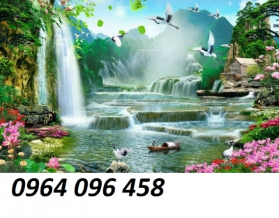 Tranh cảnh đồng quê - tranh gạch 3d cảnh đồng quê - HSS2