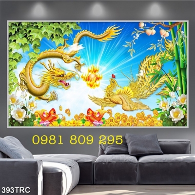 Gạch tranh rồng phượng HP322