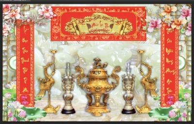 Gạch tranh phòng thờ HP97233