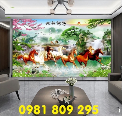 Mẫu tranh mã đáo phong thủy JP7656