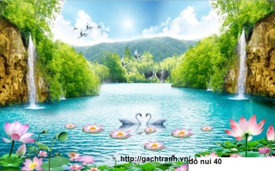 Tranh gạch 3d ốp tường ngoài trời - SLD33
