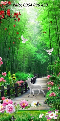 Tranh gạch 3d phong thủy mệnh hỏa - 64XP