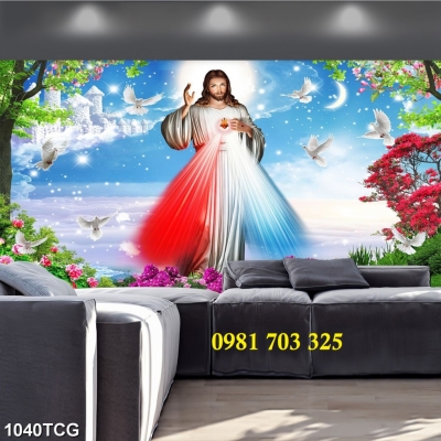 Gạch tranh công giáo 3D đẹp