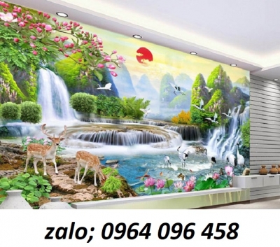 Tranh gạch 3d  phong thủy hút tài lộc - 233XP