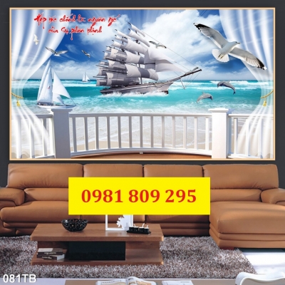 Gạch 3d thuyền , gạch 3d ốp tường phòng khách