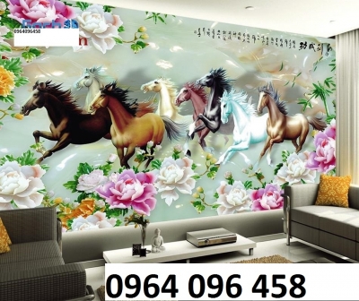 gạch tranh ốp tường 3d mã đáo thành công - SKVC3