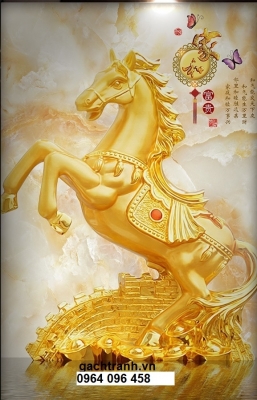 Tranh gạch 3d phong thủy phòng khách - CNN54