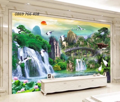 Tranh gạch phong cảnh 3D