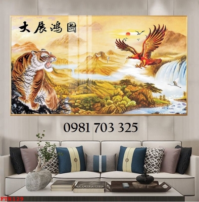 Tranh hổ phong thủy, tranh gạch