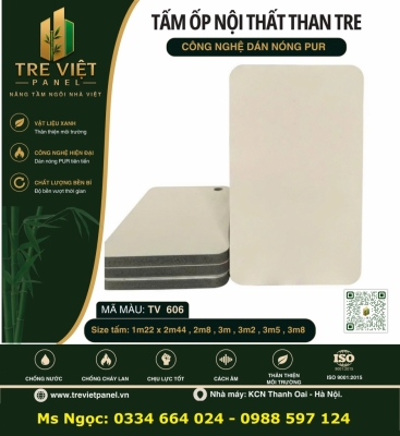 Tấm than tre ốp tường