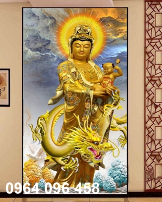 tranh gạch 3d hình phật - YTR4