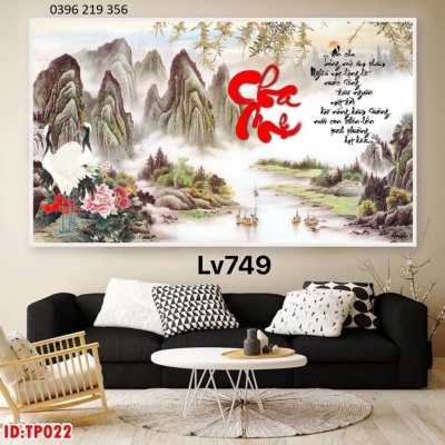 Tranh trang trí phòng khách-Tranh Cha Mẹ