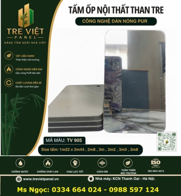 Tấm ốp than tre tráng gương