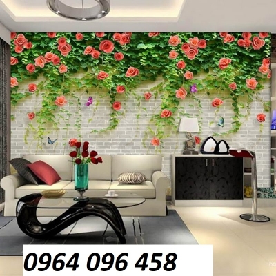 Tranh gạch 3d hoa hồng leo - SCX32