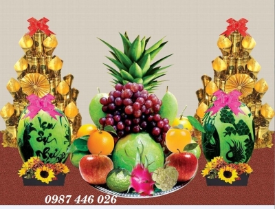 Tranh gạch men phòng thờ HP9224