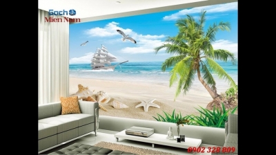 Tranh gạch 3d phong cảnh biển - XDBBV2