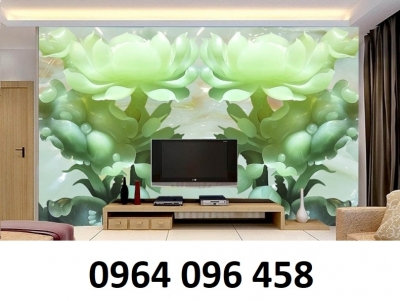 Tranh gạch ốp tường 3d hoa sen - CNNM9
