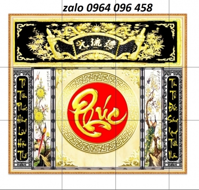 Tranh gạch 3d phòng thờ - NV544