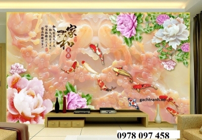 Tranh gạch 3D sứ ngọc