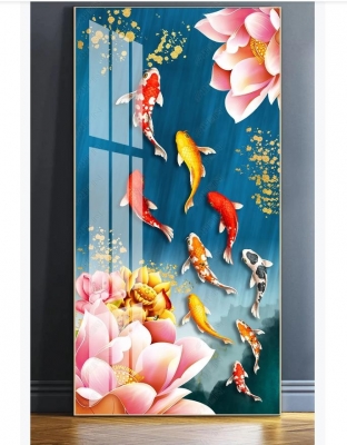 Tranh 3D- Tranh gạch cá chép