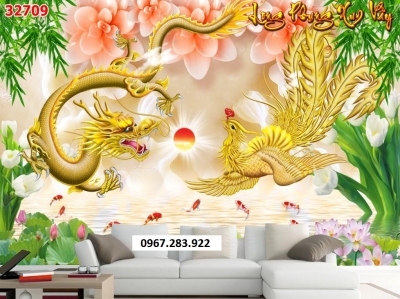 Gạch tranh tường trang trí 3d cao cấp