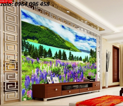 Tranh cảnh đồng quê - tranh gạch 3d đồng quê - KGF44