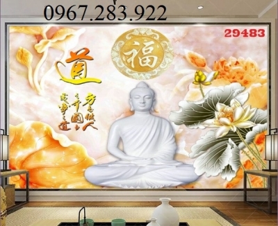 Gạch tranh- Tranh phòng thờ Phật Giáo