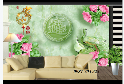 tranh sứ ngọc, gạch tranh 3D trang trí