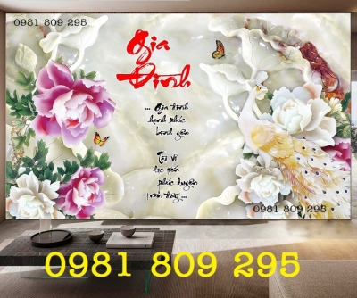 Gạch trang trí con công