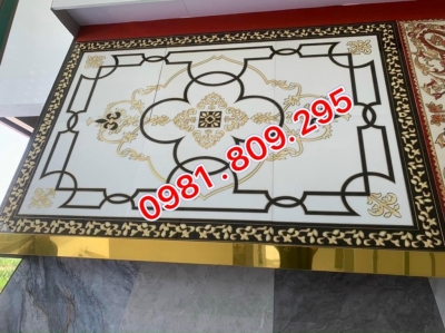Thảm gạch , gạch lát nển đẹp khắc kim cao cấp