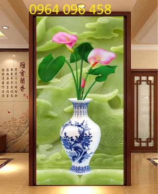 Tranh gạch 3d hoa ngọc - NC1
