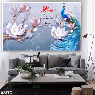 gạch tranh 3D trang trí phòng