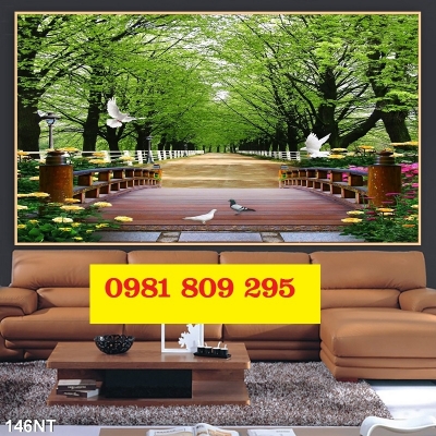 Tranh cảnh thiên nhiên , tranh gạch 3d ốp tường
