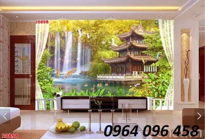 Tranh gạch 3d phòng khách - XNBBB8