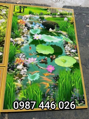 Tranh gạch men ốp tường phòng khách 3d đẹp HP9822