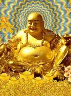 Gạch tranh 3D- tranh phật di lặc