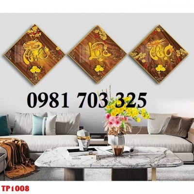 Gạch tranh thư pháp 3D trang trí