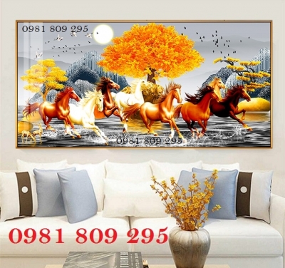 Tranh gạch 3d cây kim tiền