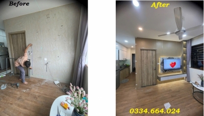 Tấm ốp tường cải tạo sợi than tre