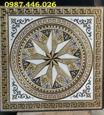 Gạch thảm vuông khắc vàng HP2344