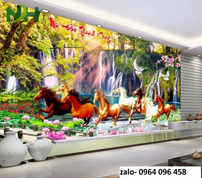Tranh gạch 3d mã đáo thành công - 755CV