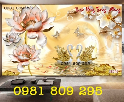 tranh 3d, tranh hoa ngọc, tranh gach 3d