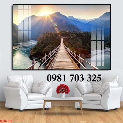 Tranh gạch 3d cảnh biển xanh